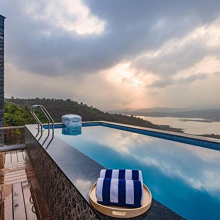 Saffronstays Kaia Waters By Kosha Villas, Pawna - Greek Style Villa With Panoramic View Of Pawna Lake Kolvan 외부 사진