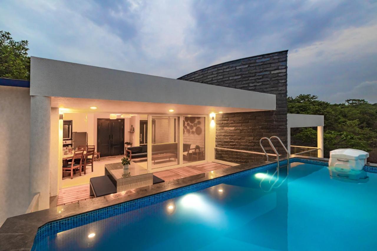 Saffronstays Kaia Waters By Kosha Villas, Pawna - Greek Style Villa With Panoramic View Of Pawna Lake Kolvan 외부 사진