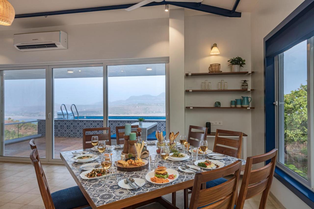 Saffronstays Kaia Waters By Kosha Villas, Pawna - Greek Style Villa With Panoramic View Of Pawna Lake Kolvan 외부 사진