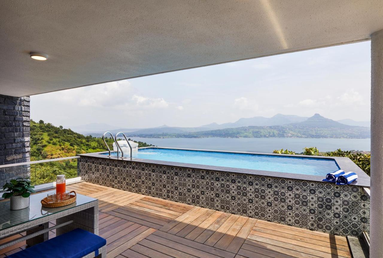 Saffronstays Kaia Waters By Kosha Villas, Pawna - Greek Style Villa With Panoramic View Of Pawna Lake Kolvan 외부 사진