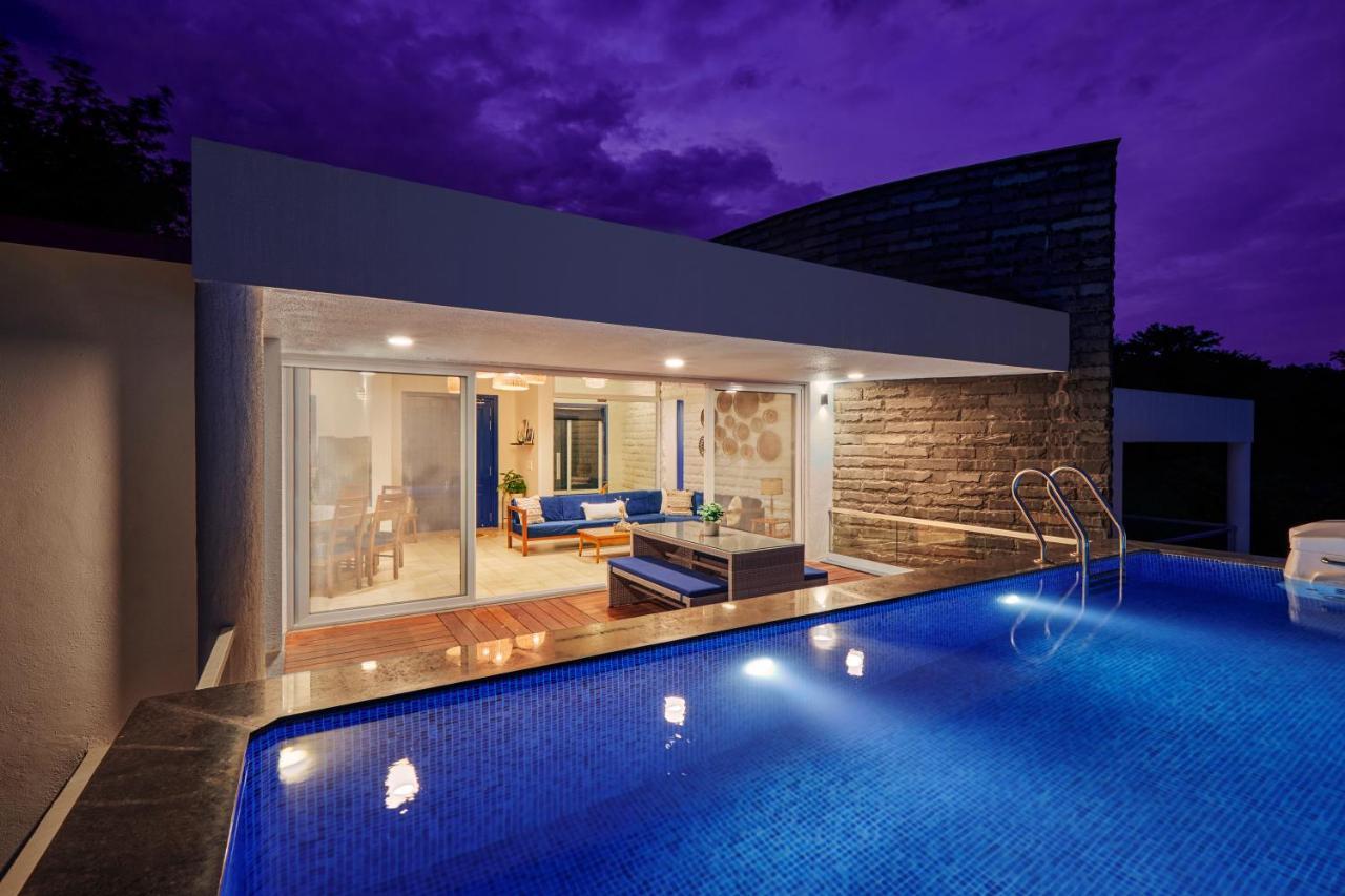 Saffronstays Kaia Waters By Kosha Villas, Pawna - Greek Style Villa With Panoramic View Of Pawna Lake Kolvan 외부 사진